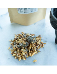 Mezcla de Resina de Copal y Chips de Palo Santo Amae 33.73 g 2