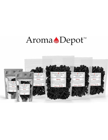 Conos de Carbón de Incienso Aroma Depot - 85-100 unidades