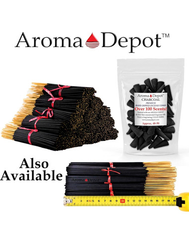 Conos de Carbón de Incienso Aroma Depot - 85-100 unidades