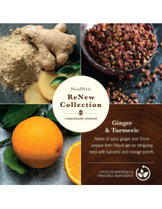 Vela Aromática WoodWick Jengibre y Cúrcuma 170 g 2
