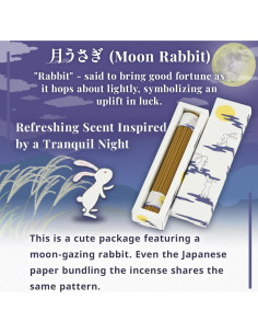 Varitas de Incienso Hasegawa Conejo de la Luna - 50 Unidades 2