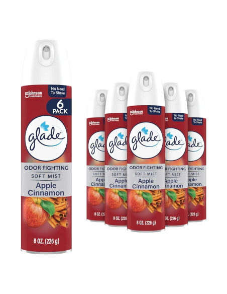 Aerosol Ambientador Glade Manzana y Canela 226.8 g - Frescura Duradera