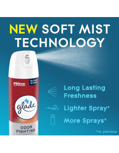 Aerosol Ambientador Glade Manzana y Canela 226.8 g - Frescura Duradera 2