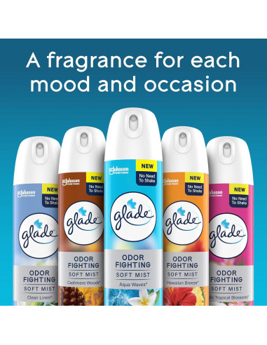 Aerosol Ambientador Glade Manzana y Canela 226.8 g - Frescura Duradera