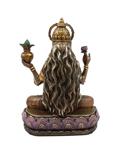 Estatua Lakshmi Diosa Hindú de Riqueza 16.5 cm Decorativa