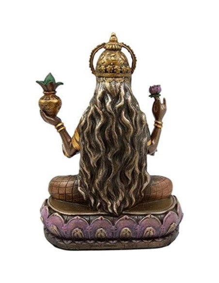 Estatua Lakshmi Diosa Hindú de Riqueza 16.5 cm Decorativa