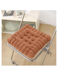 Cojín de Asiento Rectangular Peninsula Love 38x38 cm Galleta
