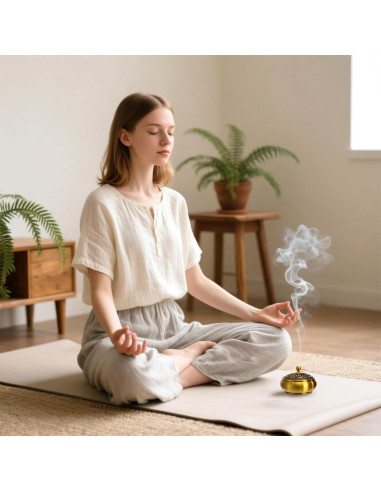 Kit de quemador de incienso Noamus 12 piezas con soporte