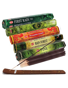 Conjunto de Incienso Hem con Soporte y 5 Fragancias Naturales