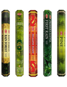 Conjunto de Incienso Hem con Soporte y 5 Fragancias Naturales 2