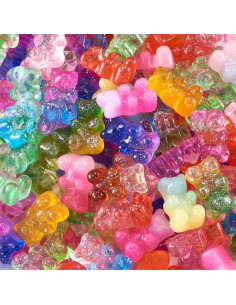 Cabochones de Oso de Goma Coloridos Pandahall 200Pcs 18x11mm 2