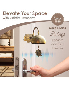 Campana de Latón Sólido Touch Metal Echo - Feng Shui Loto 2
