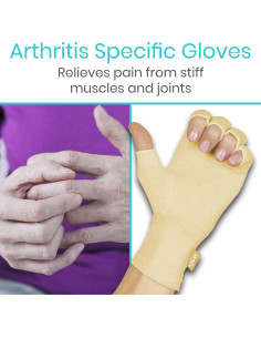 Guantes de Compresión Vive para Artritis - Dedos Abiertos 2