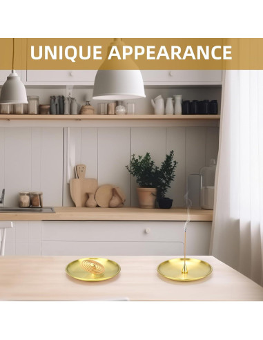 Soporte de Incienso 4 en 1 Baderke - 12 Piezas Latón 1.27 kg