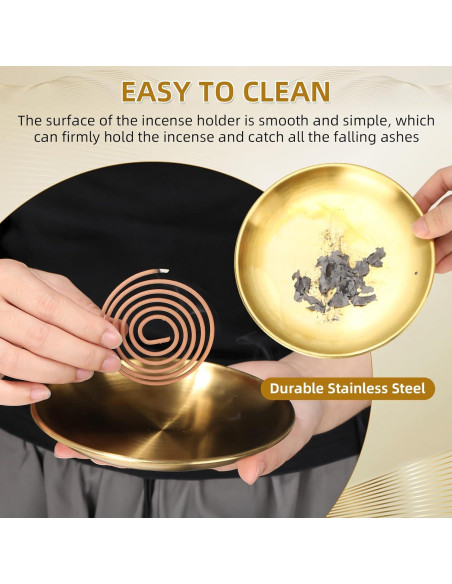 Soporte de Incienso 4 en 1 Baderke - 12 Piezas Latón 1.27 kg