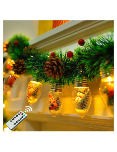 Guirnalda de Navidad LED 2.5m YANP-US con 12 Bombillas