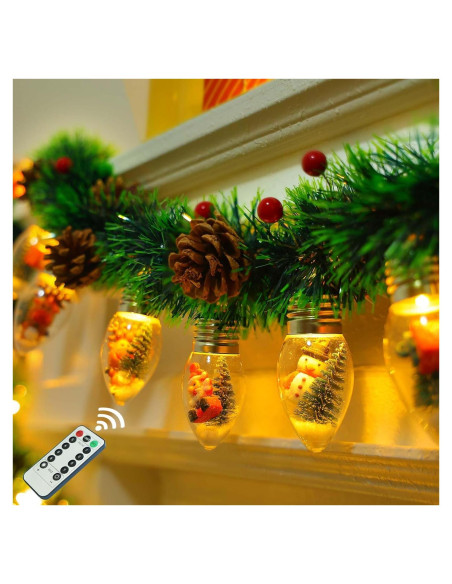 Guirnalda de Navidad LED 2.5m YANP-US con 12 Bombillas