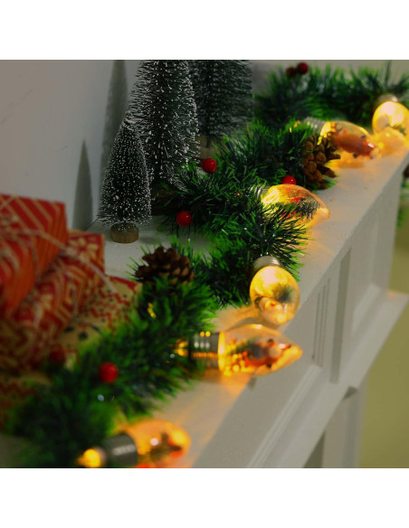 Guirnalda de Navidad LED 2.5m YANP-US con 12 Bombillas