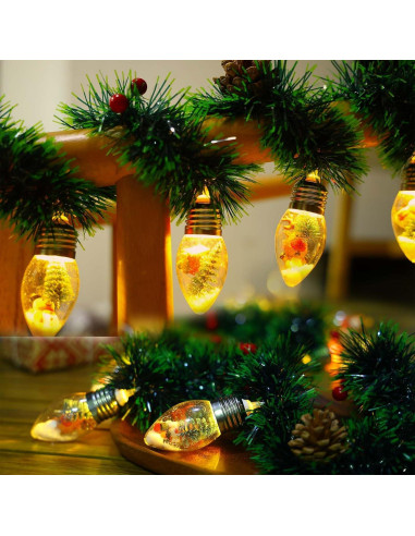 Guirnalda de Navidad LED 2.5m YANP-US con 12 Bombillas