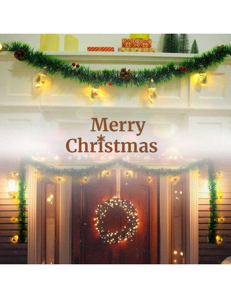 Guirnalda de Navidad LED 2.5m YANP-US con 12 Bombillas