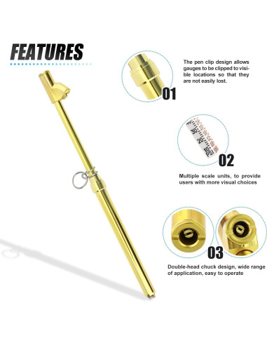 Medidor de Presión de Neumáticos MEANLIN 2PCS Doble Cabeza