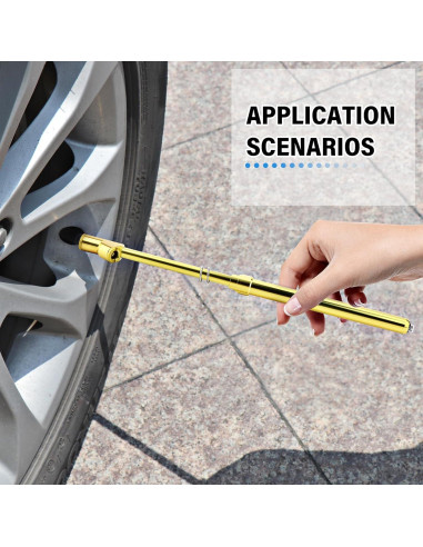 Medidor de Presión de Neumáticos MEANLIN 2PCS Doble Cabeza