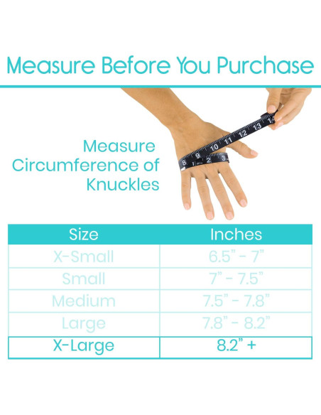 Guantes Vive para Artritis - Compresión Abierta - Negro