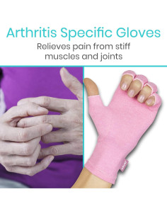 Guantes de Compresión Vive Rosa X-Pequeño para Artritis 2