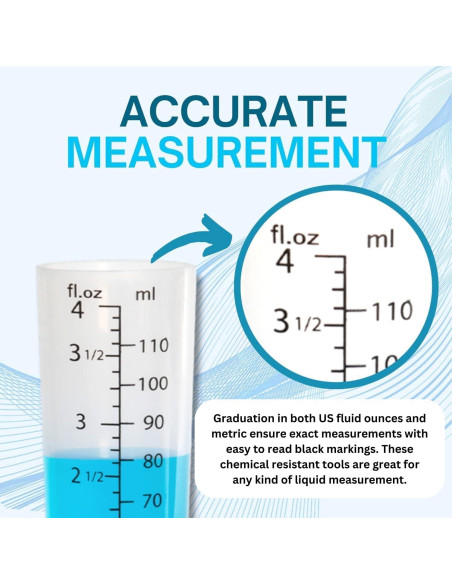 Cilindro Graduado ACCUPOUR 118ml Resistente al Calor