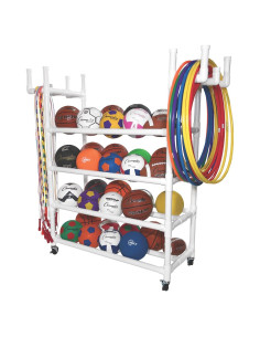 Carro de Equipos Deportivos Champion 4 Niveles Blanco