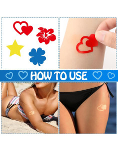 Calcomanías para Bronceado Leinuosen 600 Piezas Variadas 2