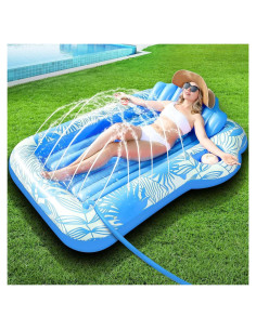 Flotador Inflable TURNMEON para Bronceado 182 cm Rosa/Azul
