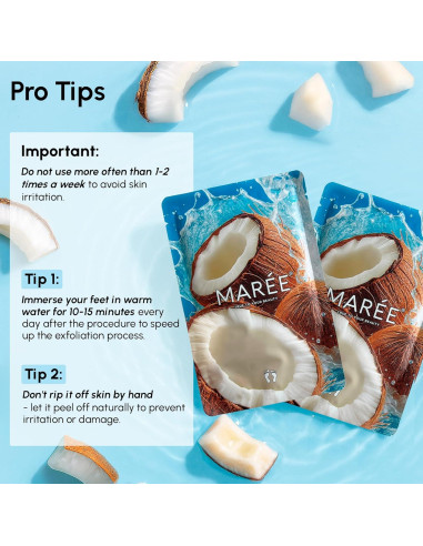 Mascarilla Exfoliante para Pies MAREE - Hidratante y Suavizante