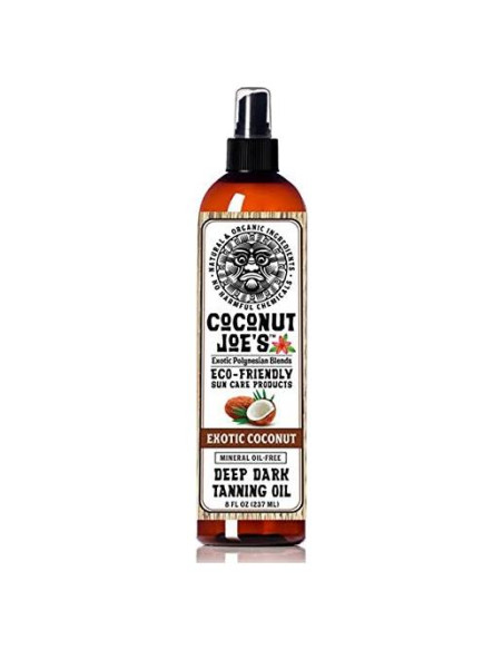 Aceite Bronceador Oscuro de Coco Coconut Joe's 236ml