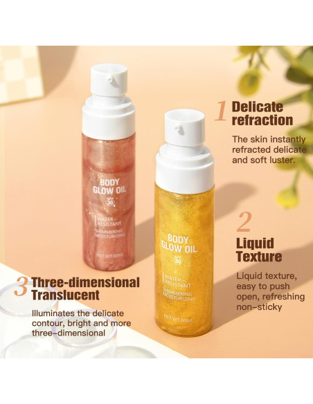 Aceite Brillante Corporal Lezero con SPF 30 - 86 g