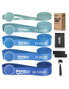 Bandas de Resistencia PAPIBLU PAB-006, 5 Niveles 3.6-56.7 kg