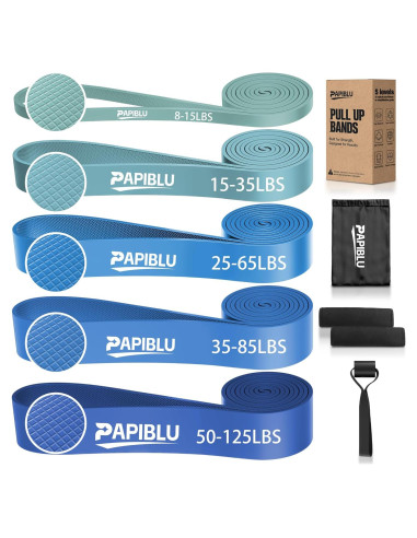 Bandas de Resistencia PAPIBLU PAB-006, 5 Niveles 3.6-56.7 kg
