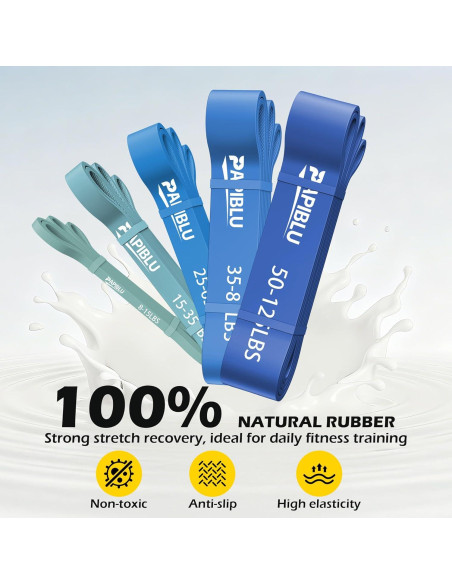 Bandas de Resistencia PAPIBLU PAB-006, 5 Niveles 3.6-56.7 kg