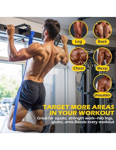 Bandas de Resistencia PAPIBLU PAB-006, 5 Niveles 3.6-56.7 kg