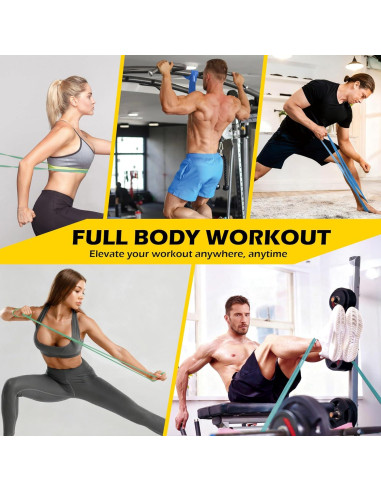 Bandas de Resistencia PAPIBLU PAB-006, 5 Niveles 3.6-56.7 kg