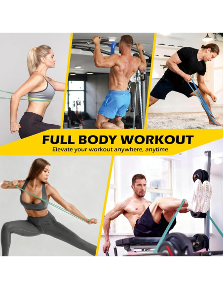 Bandas de Resistencia PAPIBLU PAB-006, 5 Niveles 3.6-56.7 kg