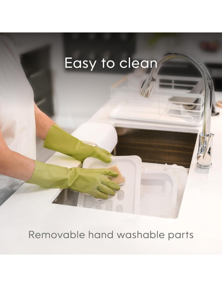 Contenedor de Compostaje Cocina Compost Genie 13.6L Acero Inoxidable Blanco