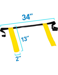 Conjunto de Fútbol Flag Franklin Sports - 8 Cinturones Ajustables 2