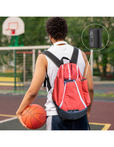 Bomba Eléctrica Woowind para Pelotas con Manómetro y Luz LED