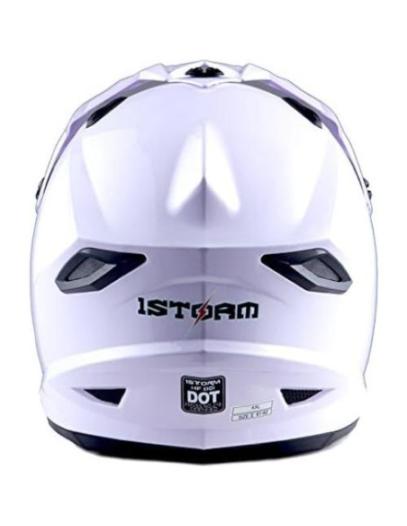 Casco de Motocross Power Gear HF801 Blanco + Gafas + Guantes Casco de Motocross Power Gear HF801 Blanco + Gafas + Guantes