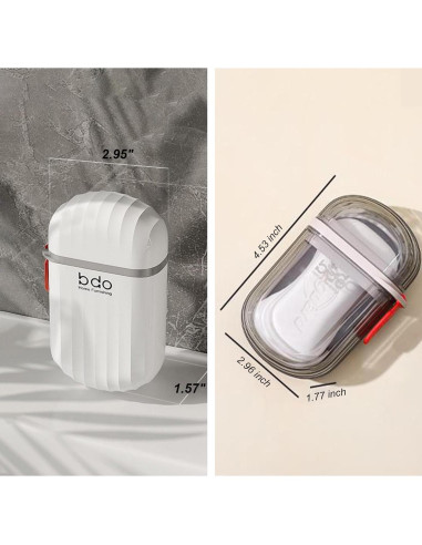 Estuches de Jabón Portátil FQDGTFA - 2 Piezas, a Prueba de Fugas