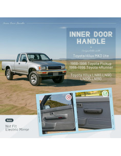 Reposabrazos de Puerta Toyota Hilux 1988-1996 JMTAAT Negro 2