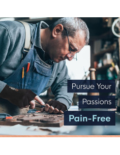 Guantes de Compresión de Cobre para Artritis 2 Pares Negro XS 2