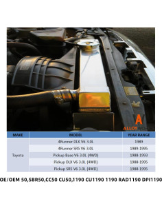 Kit de Radiador y Ventilador Alloyworks para Toyota 4Runner 3.0L 2