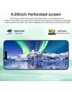 Smartphone 16PROMA X 5G Negro 12GB+512GB Batería 7000mAh 2